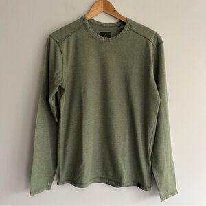 Prana Olive Green Long Sleeve Thermal Shirt Medium